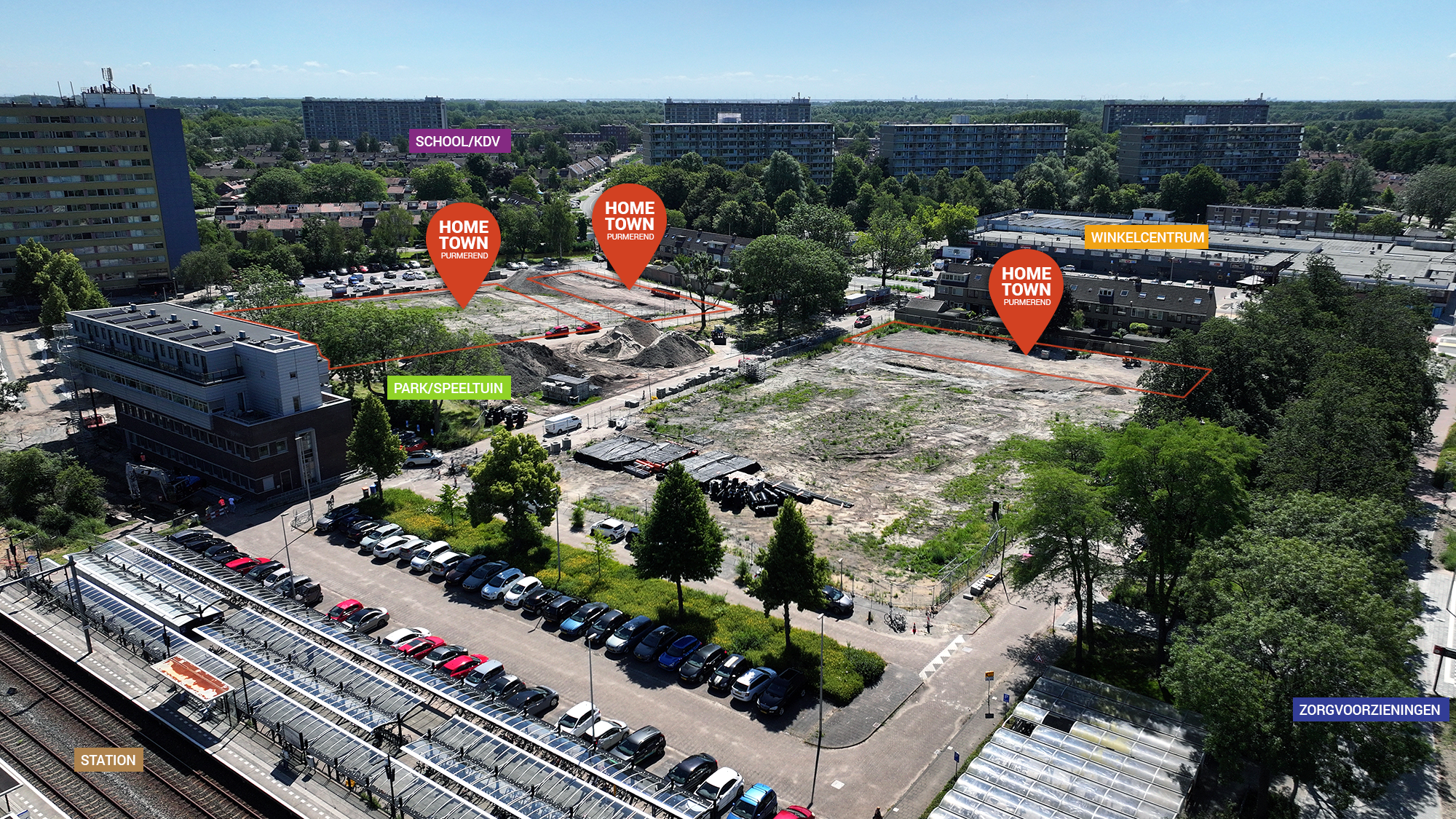 HomeTown Purmerend POI kaartje drone